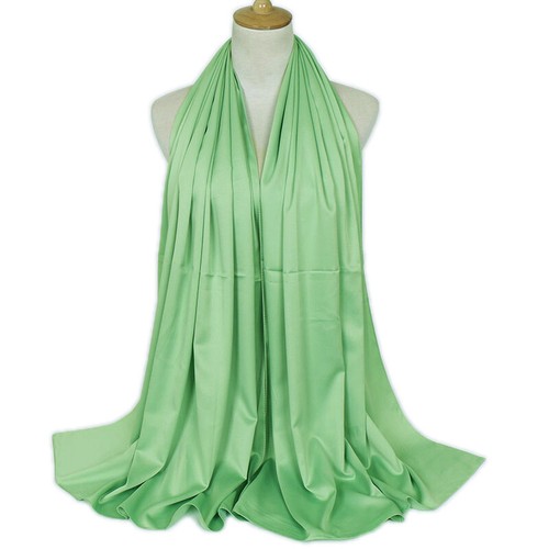 Women Scarf Silk Hijab Wrap Plain Shiny Soft Satin HeadNeck Long Shawl 180*70cm☆ - Picture 33 of 38