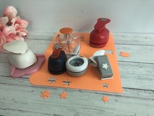 Fiskars, Recollections And Others Paper Punch Lot Scrapbook - Stars, Flower, Etc