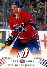 2008-09 Upper Deck Montreal Canadiens Centennial #166 Stephane Quintal