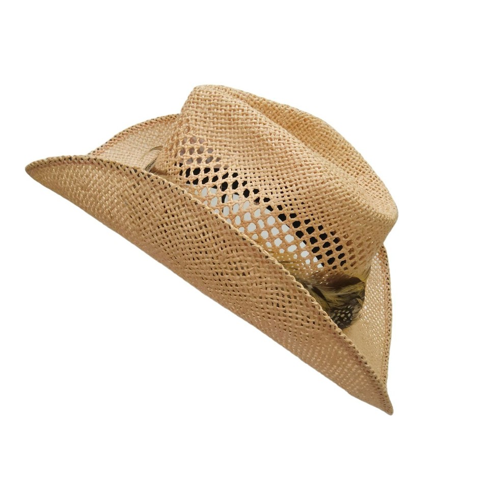 J. R. Palacios Enterprises Men's Straw Pinch Front Lucky Hat Western