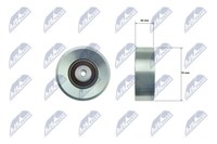 NTY Umlenk-/FüHrungsrolle Keilrippenriemen FüR Peugeot 207 CC Wd_ 1.6 16V