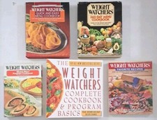 Lot Of Five VINTAGE Weight Watchers Cookbooks