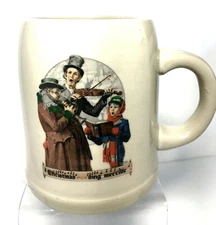 Vtg 1984 Christmas Carol Limited Edition German Beer Stein Saturday Evening Post