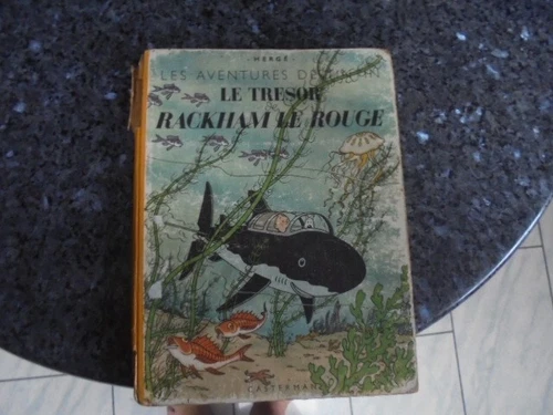 beautiful eo tintin the treasure of rackham 4th plate a 24 white 1945 to restore or m