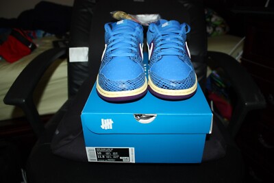 NEW NIKE DUNK LOW SP X UNDEFEATED '5 ON IT' DH6508-400 Sz.10 DUNK vs AF1 PURPLE