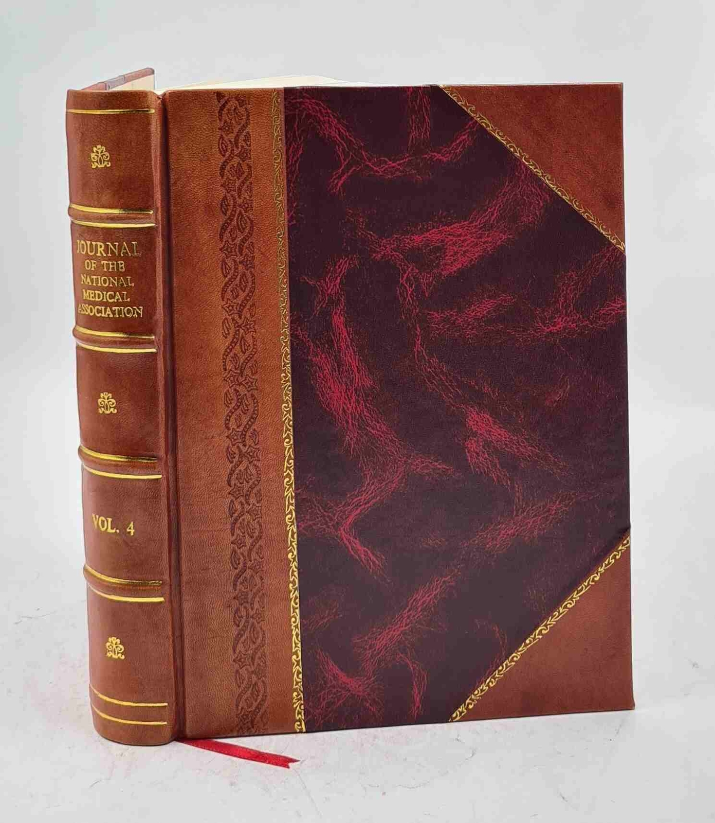 National Medical Association Journal Vol 4 1912 Leather Bound Edition-image