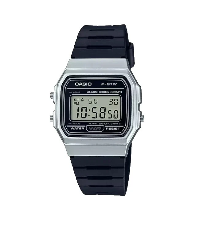 Casio Classic Stainless Steel Case Plastic Band Wristwatches