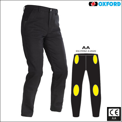 Oxford Original AA Chino Motorradhose wasserdicht Motorrad schwarz sandig