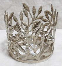 BATH AND BODY WORKS SINGLE WICK CANDLE HOLDER - LEAVES