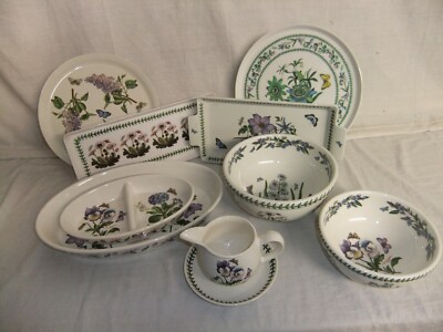 Portmeirion - The Botanic Garden - Servierschalen, Platten, Uhr - 4E6A #