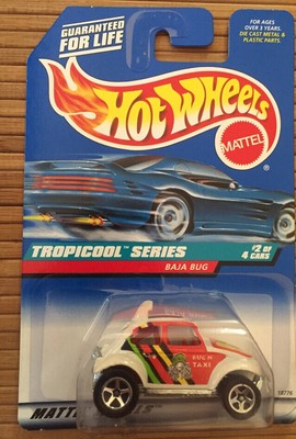 Hot Wheels Tropicool Series 2 Of 4 Cars #694 Baja Bug Rare Silver