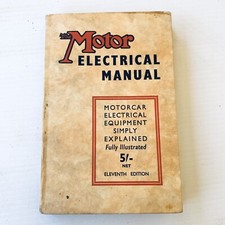 Vintage The Motor Electrical Manual Simply Explained 11th Edition Hardcover 1950