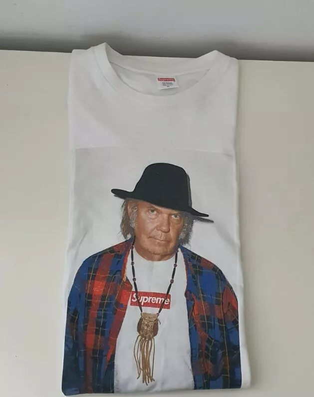 SS15 Supreme X Neil Young Foto T Shirt Größe M Medium Weiß T Shirt
