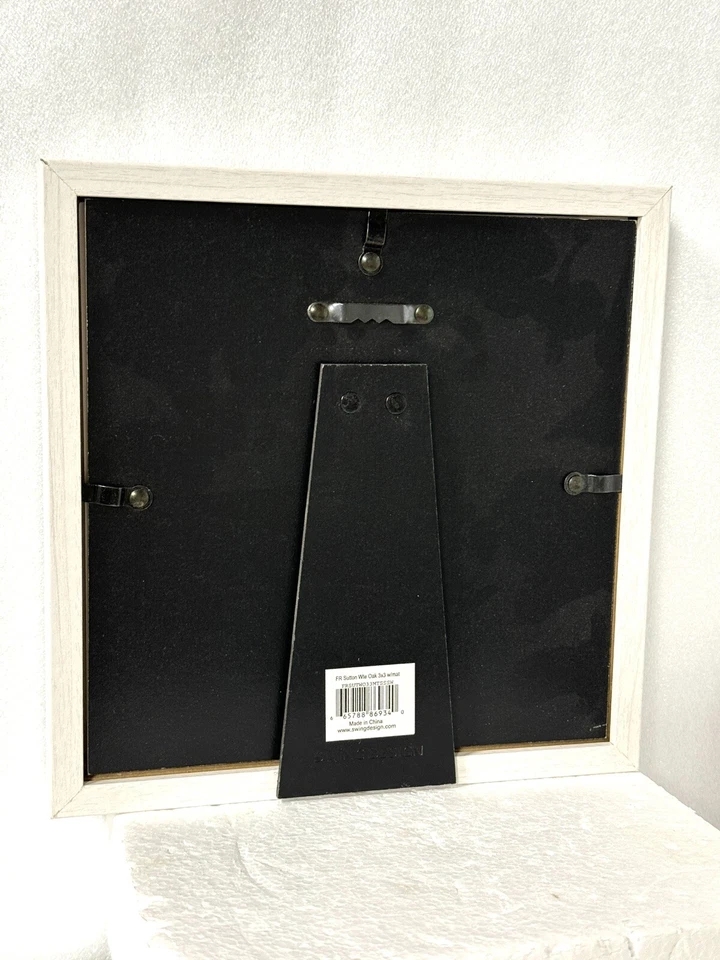 Marco de madera blanco diseño columpio Sutton foto 3x3 o 7x7 nuevo Foto 3 de 4