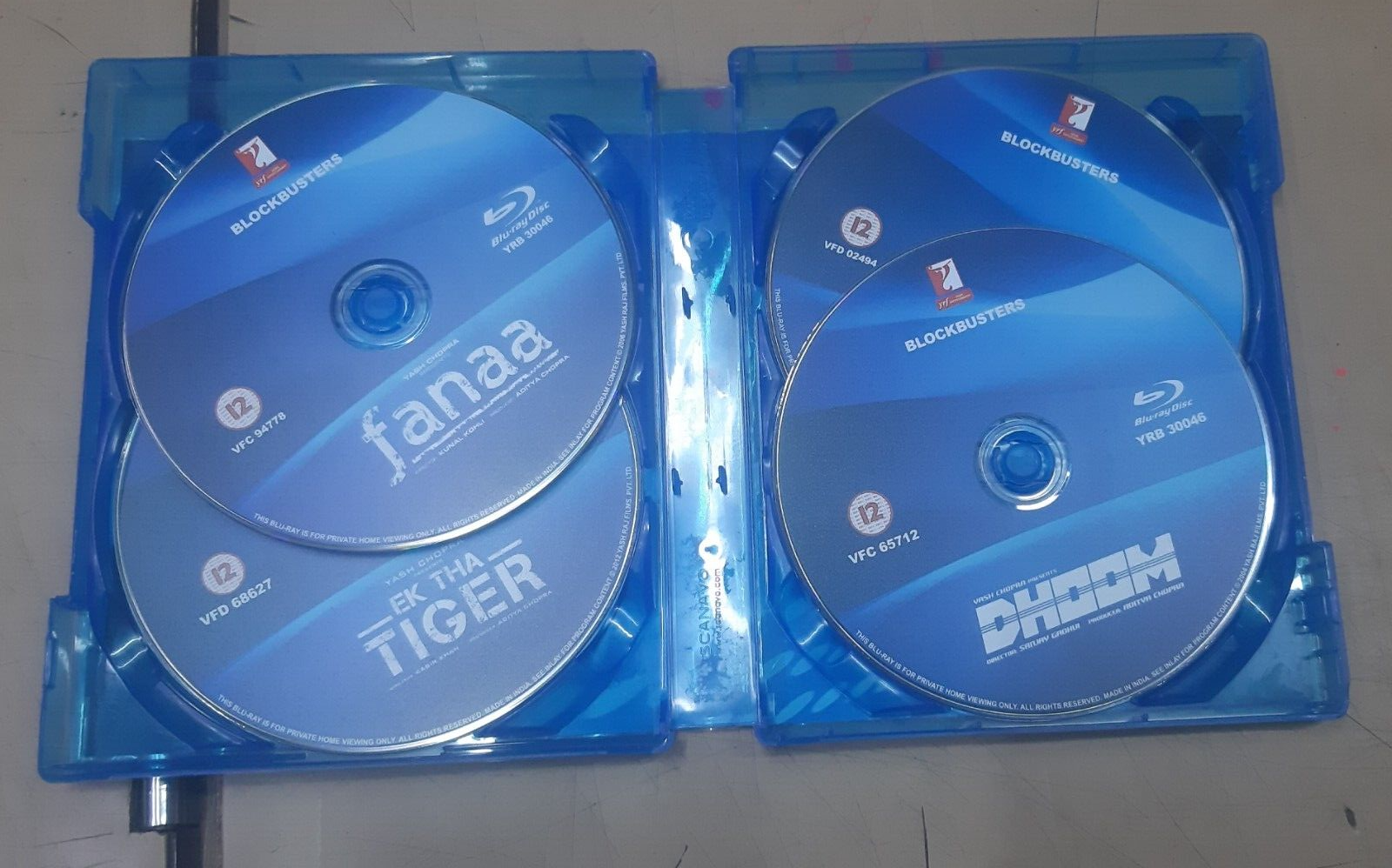 Blockbusters Bollywood Hindi Movie Bluray (Set Of 4 Boxset) Region Free ...