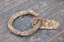 Antique iron tool logging carpentry woodwork 19th