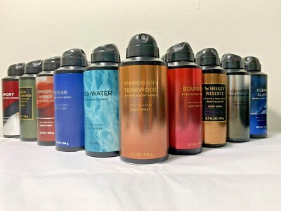 Bath Body Works Men's Collection Body Spray Deodorizing Mist YOU  CHOOSE