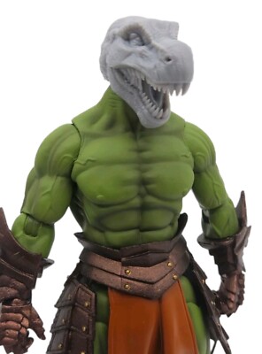 Custom 3d Printed Dinosaur Warrior 1.0 Headsculpt For Mythic Legions 1/12 