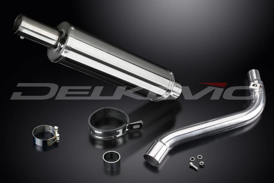 Suzuki DR650S DR650SE 96-24 Kit Silenciador de Escape Redondo Acero Inoxidable Deslizable 14" Foto 3 de 4