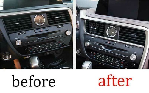 1X Silver Steel Central Console Instrument Strip Trim For Lexus RX350 450h 16-22 - Bild 2 von 14
