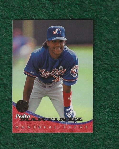 PEDRO MARTINEZ - MLB HOF - 1994 LEAF BASE CARD # 367 - EXPOS