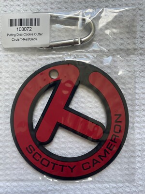 Scotty Cameron Circle T Black Red Putting Disk w/ Carabiner Disc