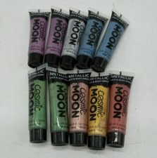 Bargain Lot of 10 Cosmic Moon Metallic Face  Body Paints, .42 oz each
