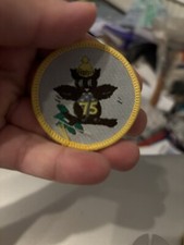 Girl Guiding Brownie 75th Birthday Anniversary Woven Badge