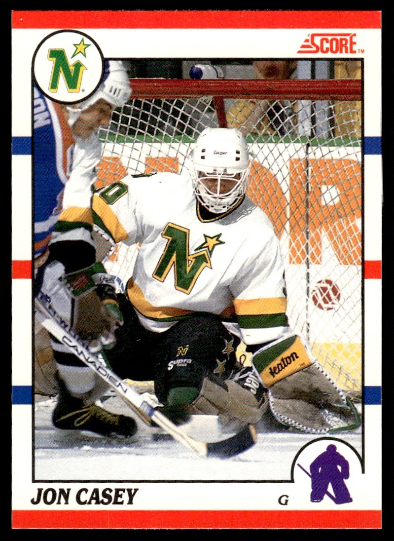 1990-91 Score Canadian Jon Casey Minnesota North Stars #182