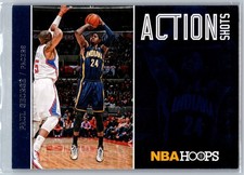 2013-14 Panini NBA Hoops Paul George Action Shots Insert #25 Indiana Pacers