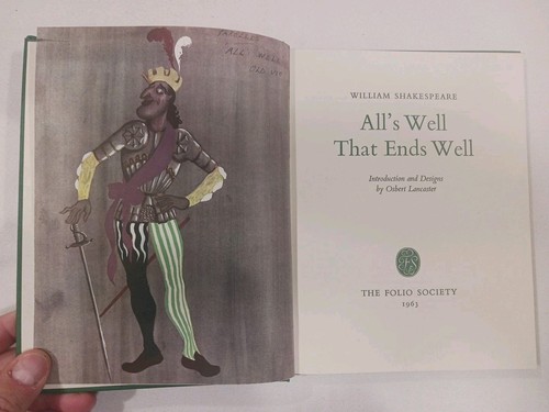 Folio Society Shakespeare All's Well That Ends Well 1963 First Printing Slipcase - Picture 9 of 24