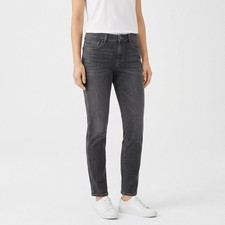 EILEEN FISHER Made in USA Straight Stretch Jeans Women Slim Denim Size 2