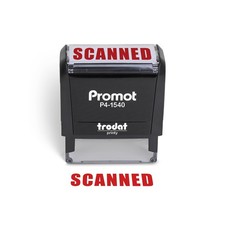 Scanned Self Inking Rubber Stamp - Refillable Scanned Stamper - Business, Boo...