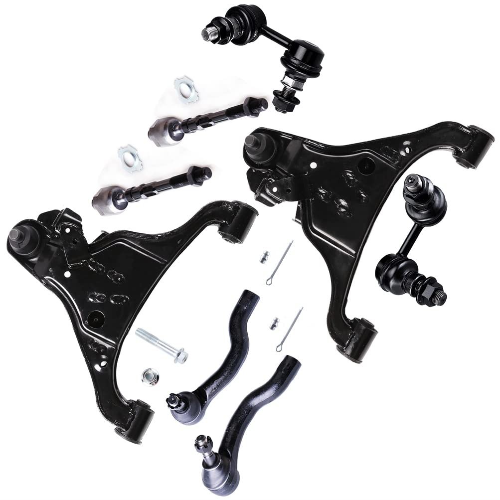 8pcs Front Suspension Kit 05-16 Frontier Pathfinder Control Arm Tie Rod Sway Bar