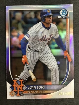 2025 Bowman Chrome #22 Juan Soto New York Mets Refractor /499