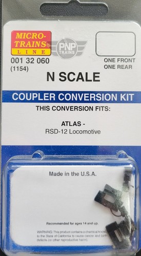 Kit de conversión de acoplador N MICRO TRAINS 001 32 060 1154 Atlas RSD-12 | Condition: New