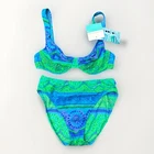 New W/ Tags Vtg Bikini Liz Claiborne Swim Suit Bust Maximizer Size 12 Bathing