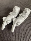 Two Handmade Cement Otter Figurines — photo 1