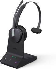 Yealink WH64 DECT  Bluetooth Mono UC 606ft Long Range Wireless Headset - Black
