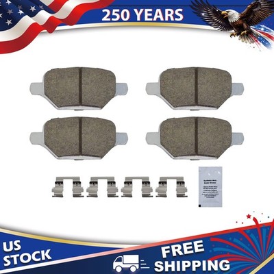 Rear Ceramic Brake Pads w/Hardware for Buick Encore & Chevrolet Trax 2020-2022