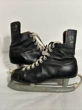 Vintage Canadian Flyer Leather Ice Hockey Skates Men's