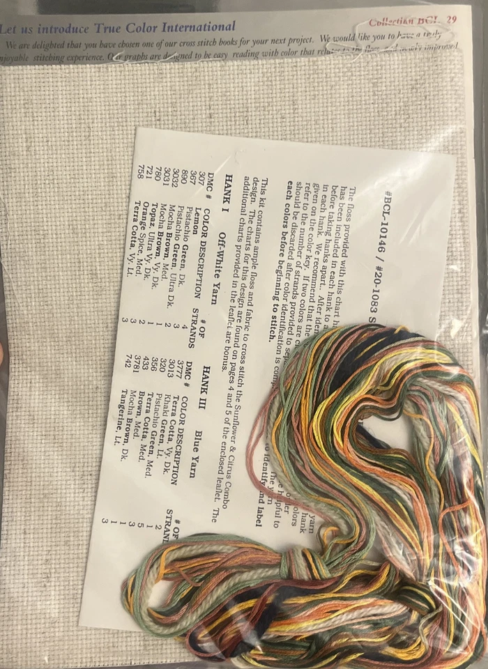 Vintage New  True Colors Garden Topiaries Cross Stitch  Bcl-10146 - Image 2 of 2