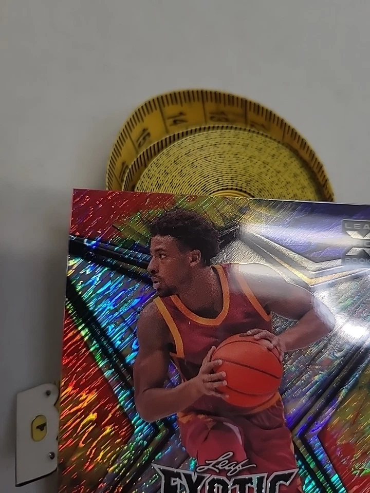 2022 Leaf Exotic IZAIAH BROCKINGTON AUTO 1/5 RC Tie Dye Peacock Shimmer (111) - Image 2 of 4