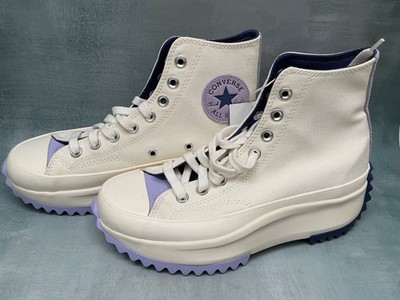 Converse Run Star Hike Hi Platform Color Pop Egret/Blueberry  W/8 NWT