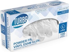 Clear Latex-Disposable Gloves 100 Ct. Single-Use Powder-Free