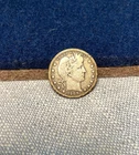 (#101932) Barber Quarter: 1908 D.  Fine.