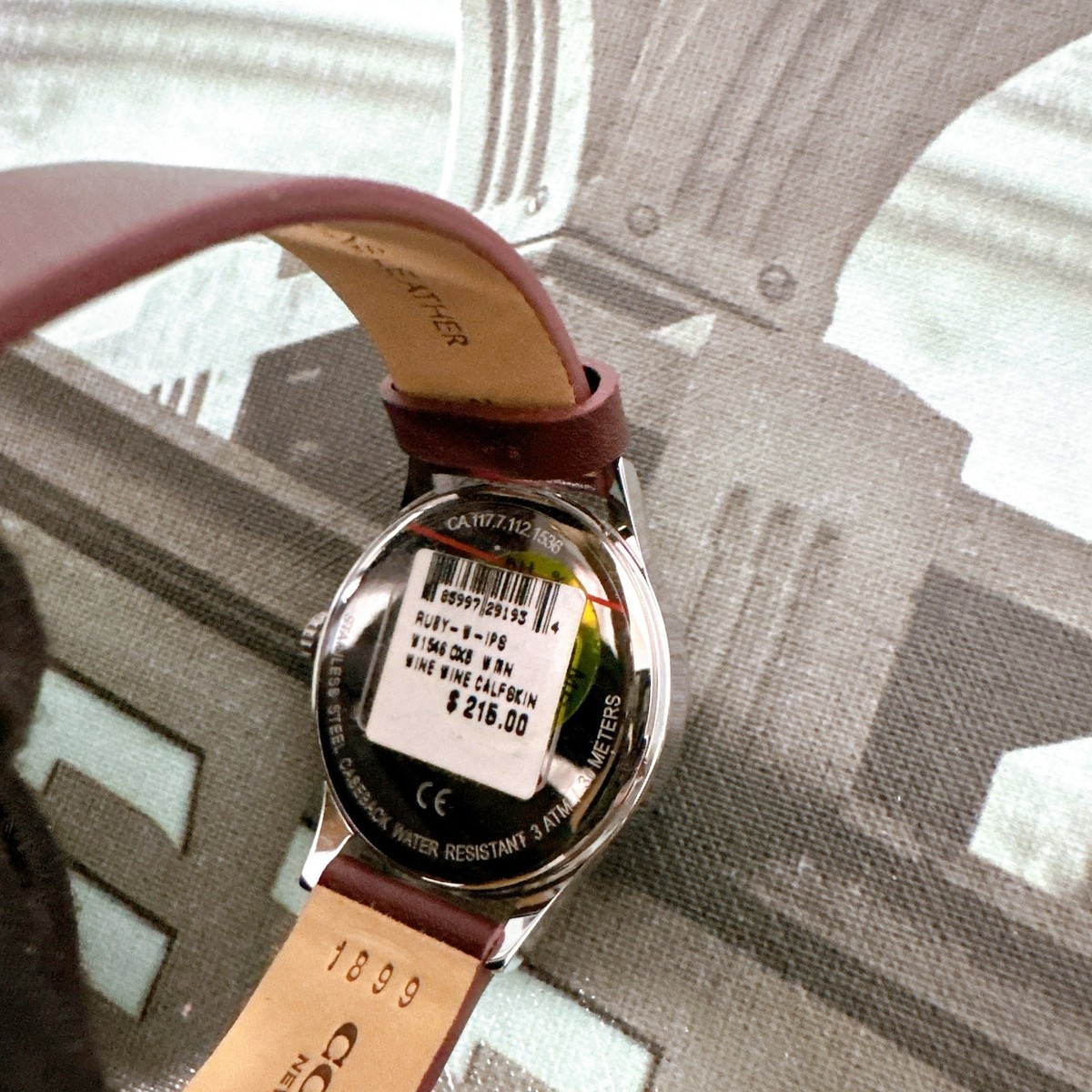 Coach W1546 Ruby Watch, 32mm OXBLOOD | eBay display picture 1