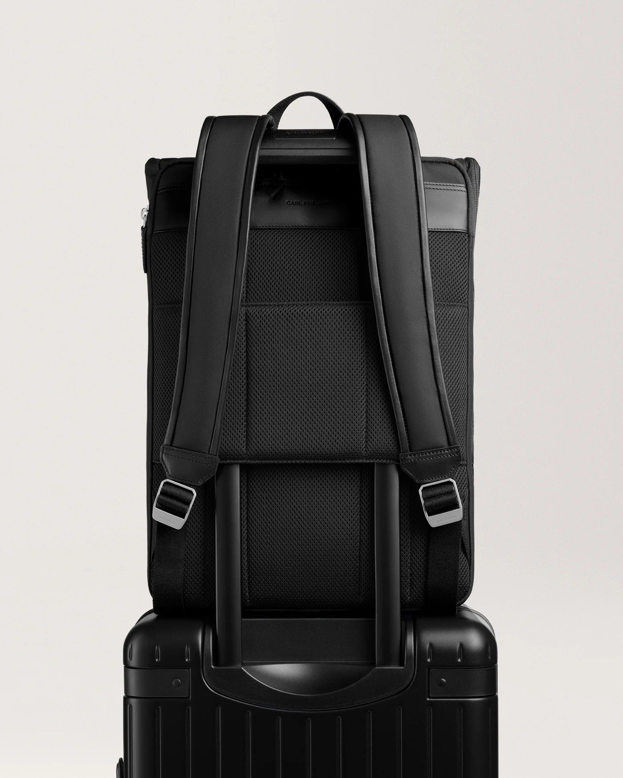 Carl Friedrik City-hopper Backpack Nylon Black NEW Authentic Laptop Backpack image 2