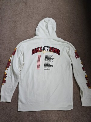 Polo G Capalot Hoodie white, associated with The Goat Hall of Fame tour, Large.