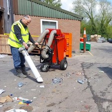 Trafalgar Wolf 240 litre leaf and Litter collector use in Parks, car Parks etc